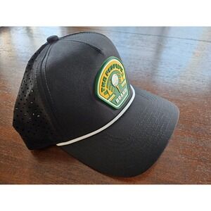 Pins And Aces Hat Cap Mens Snapback Black Golf Driving Range The Peoples Brand